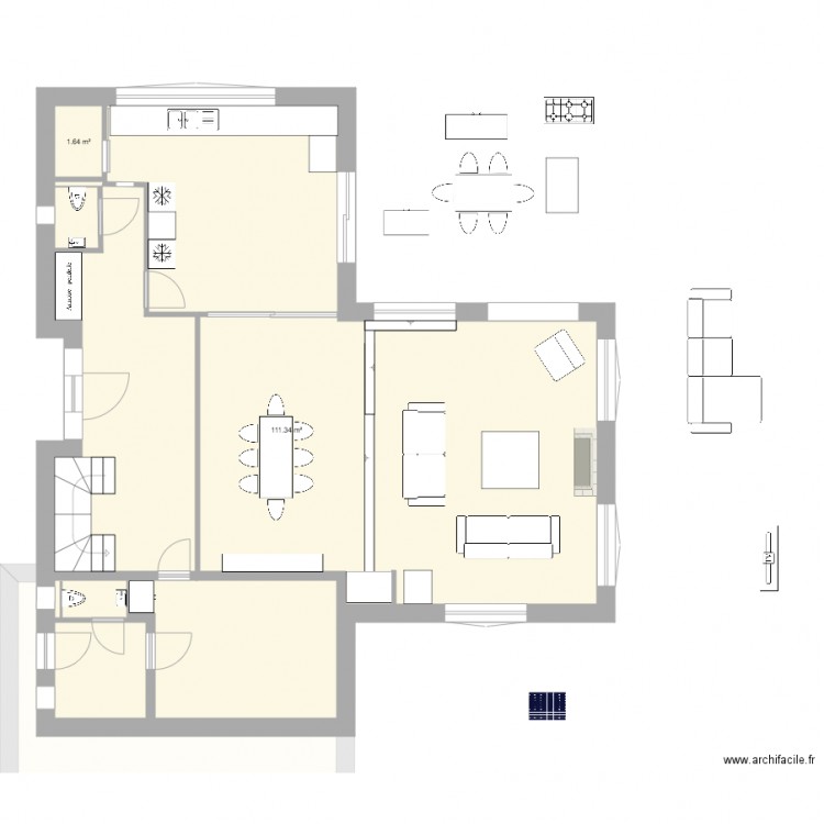 rez final sans tv sans celier. Plan de 0 pièce et 0 m2