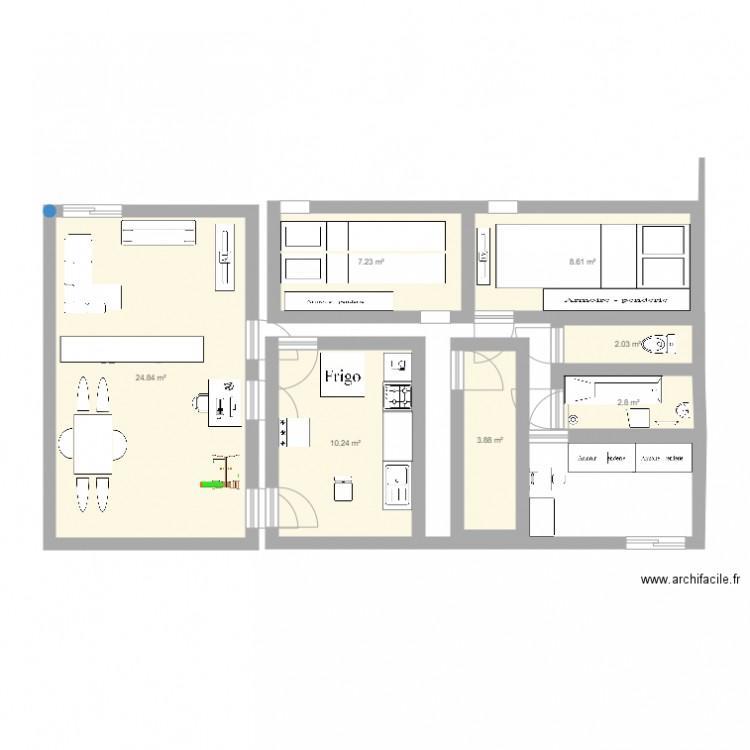Appartement location bis. Plan de 0 pièce et 0 m2