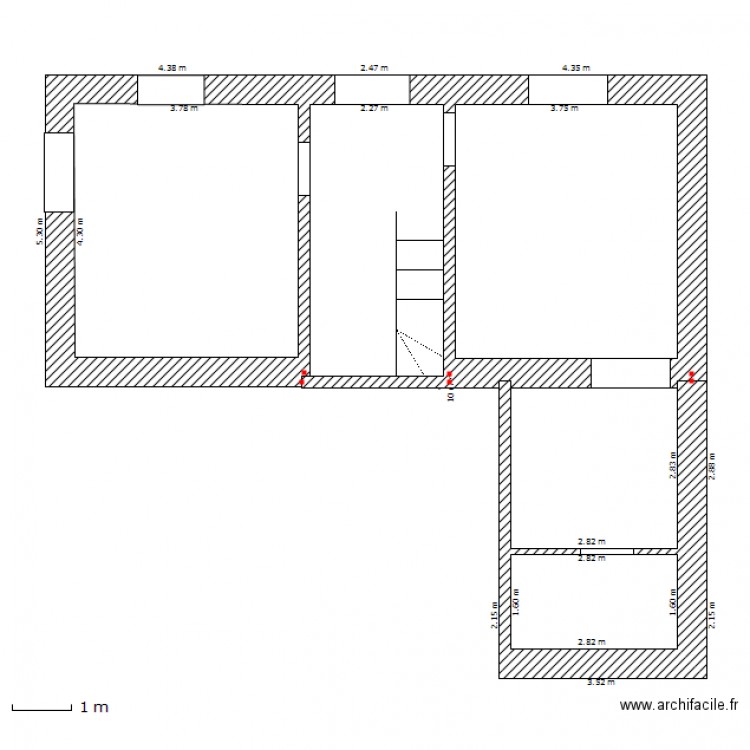 floret 10 devant rdz. Plan de 0 pièce et 0 m2