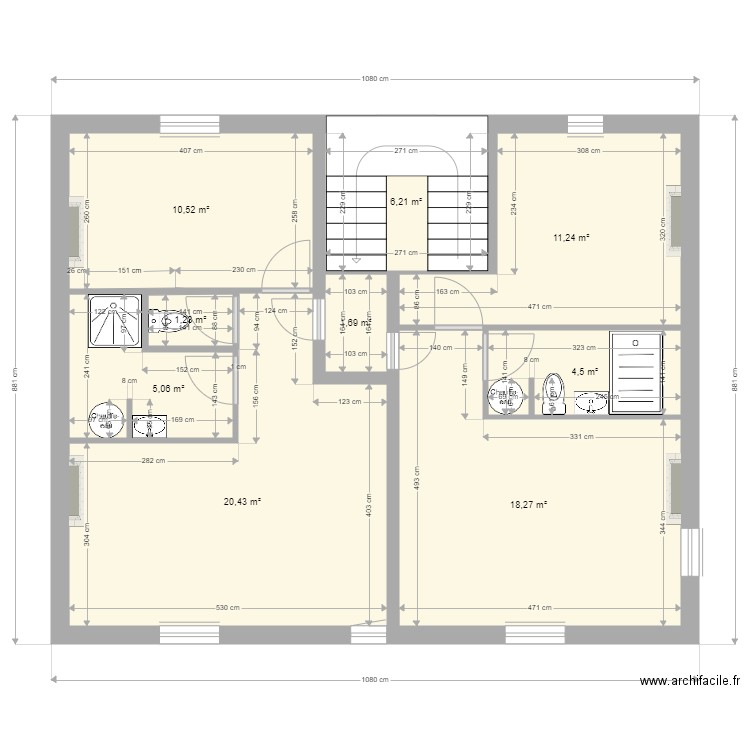 plan niveau 2. Plan de 0 pièce et 0 m2