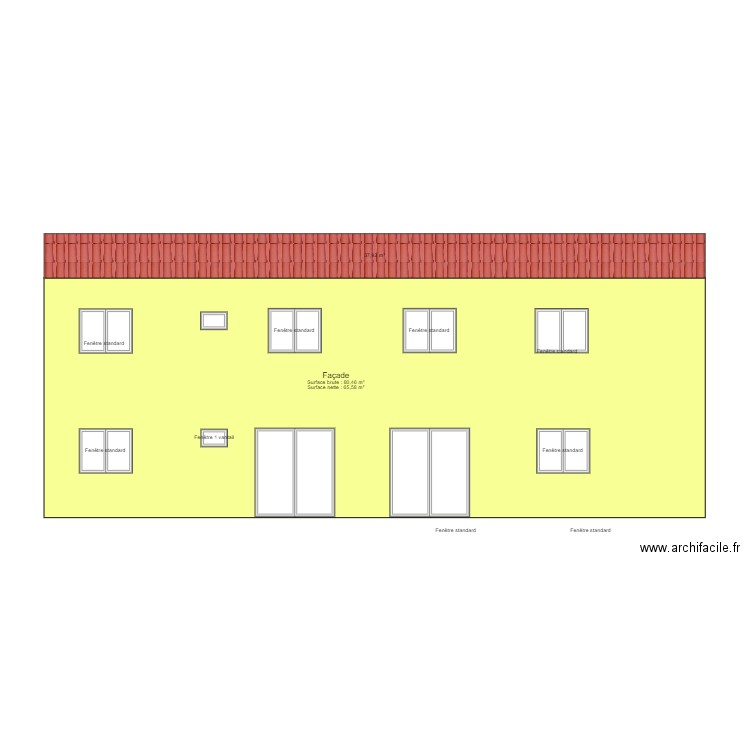 DOMINIQUE FACADE AVANT. Plan de 0 pièce et 0 m2