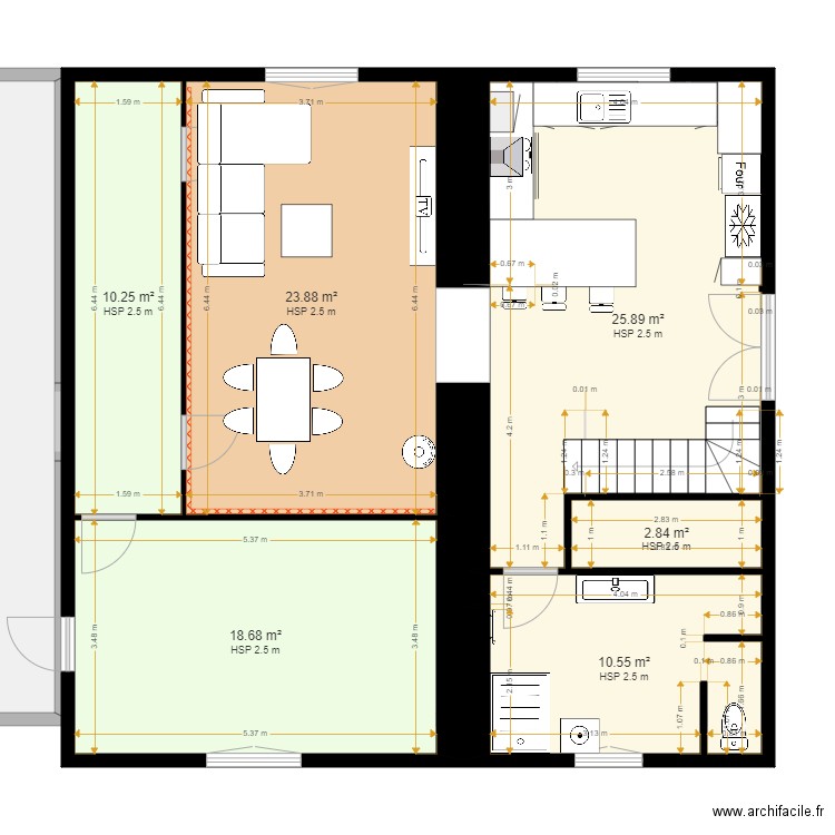 MOUGEOT Cédric. Plan de 44 pièces et 706 m2