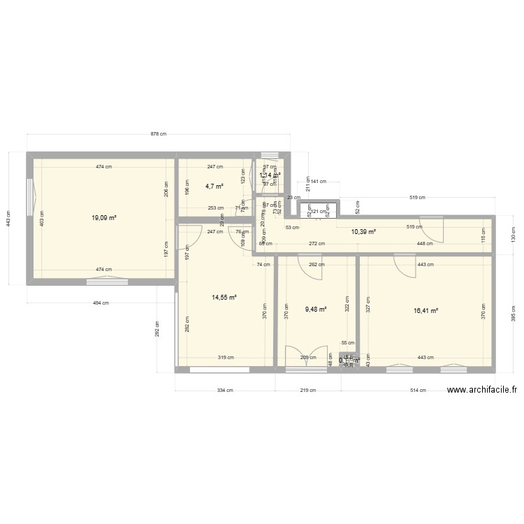 Alpes 1 - appartement rez jardin. Plan de 0 pièce et 0 m2