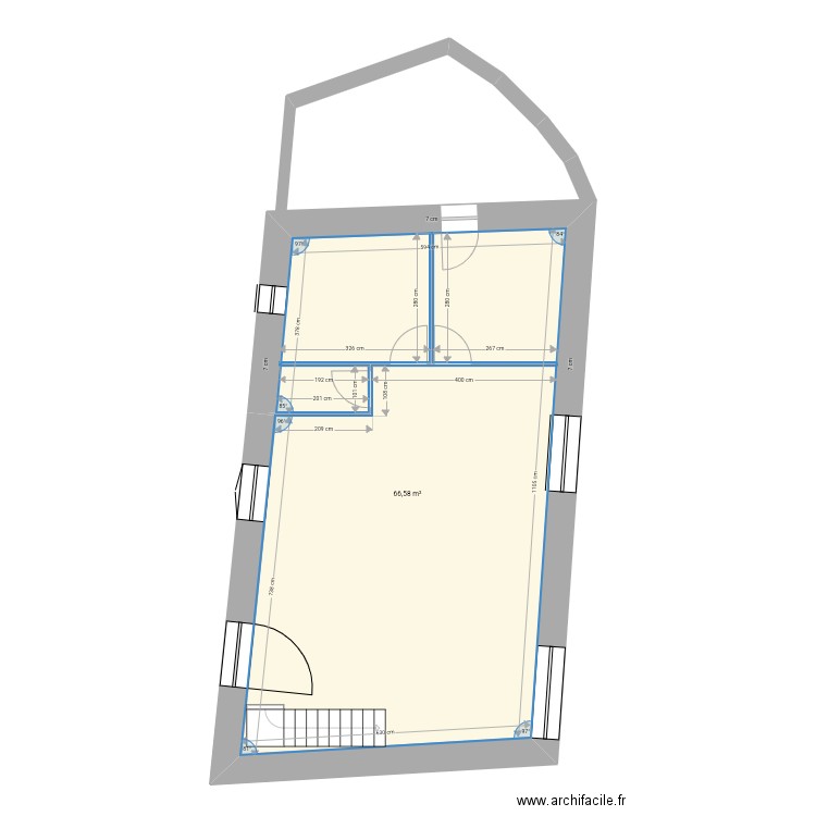 Grange. Plan de 0 pièce et 0 m2