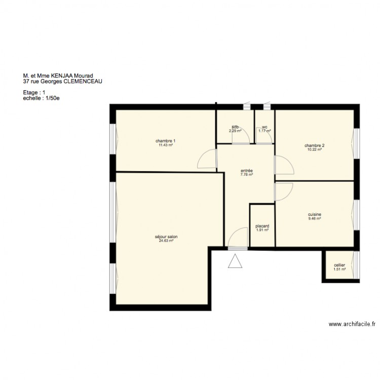 PLAN KENJAA Mourad. Plan de 0 pièce et 0 m2