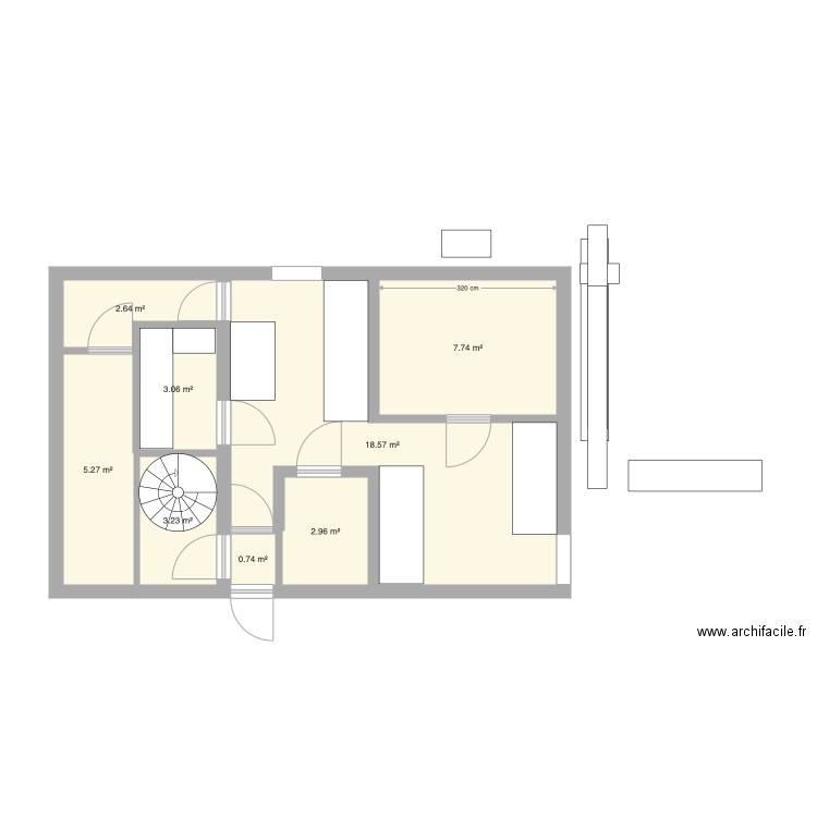 PLAN CUISINE ESSAY32. Plan de 0 pièce et 0 m2