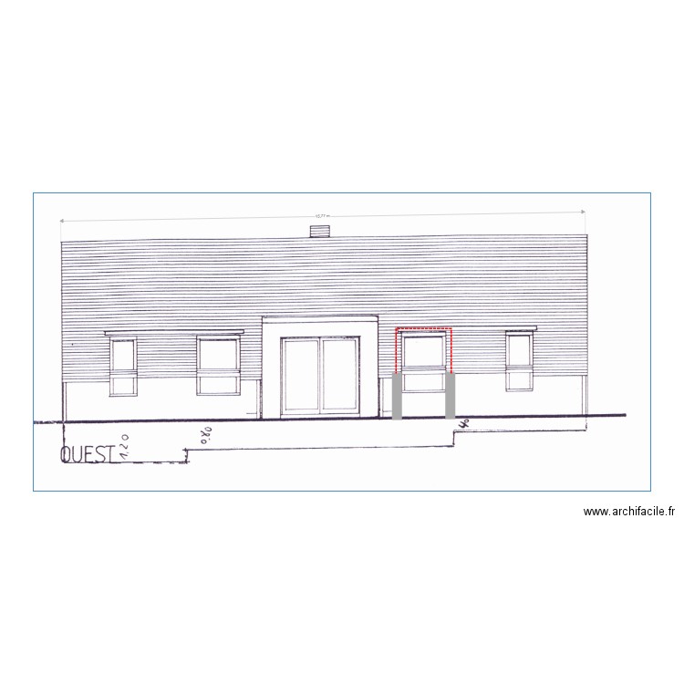 patio - liaison . Plan de 0 pièce et 0 m2