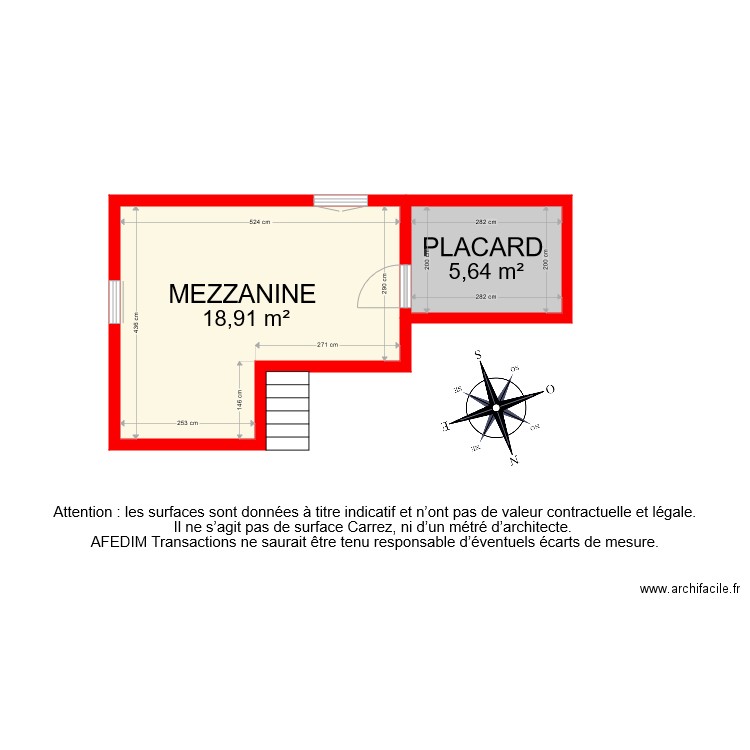 BI 5086 MEZZANINE . Plan de 0 pièce et 0 m2