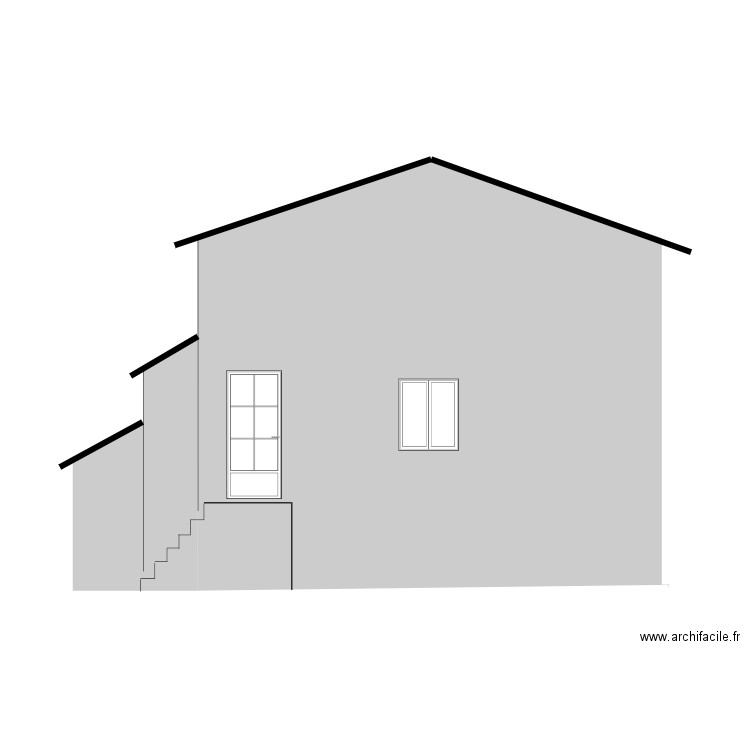 facade. Plan de 0 pièce et 0 m2