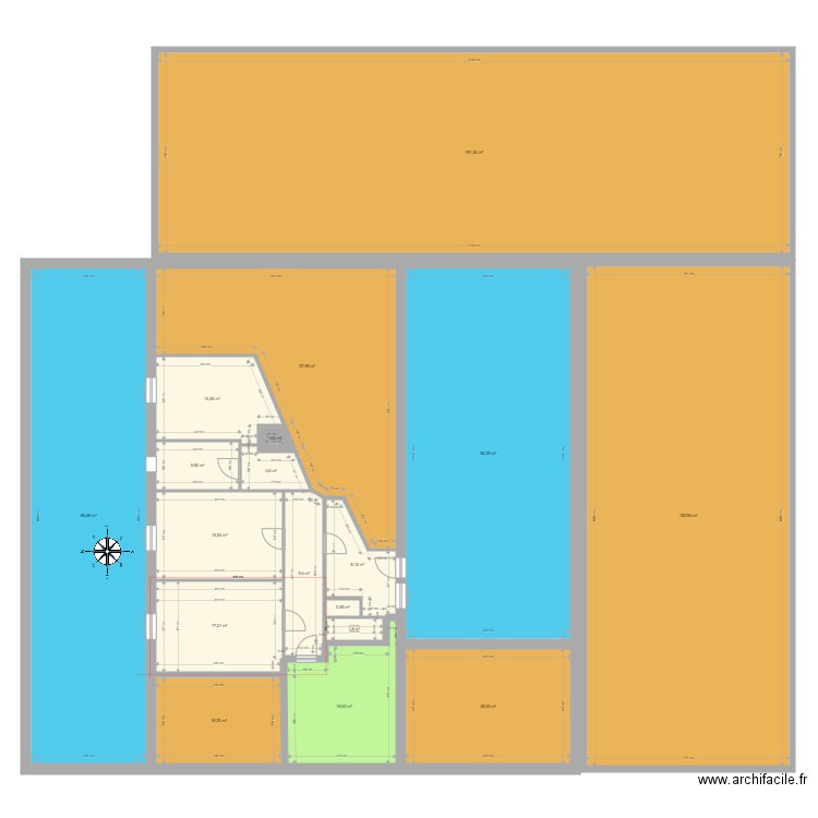 PLACEDUCOMMERCE. Plan de 18 pièces et 723 m2