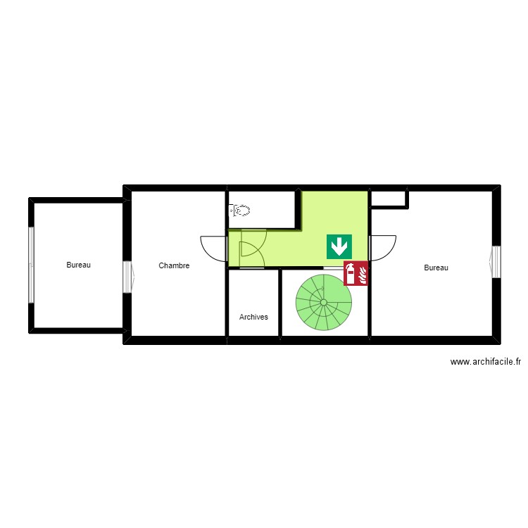 Livéo Rdc. Plan de 8 pièces et 63 m2