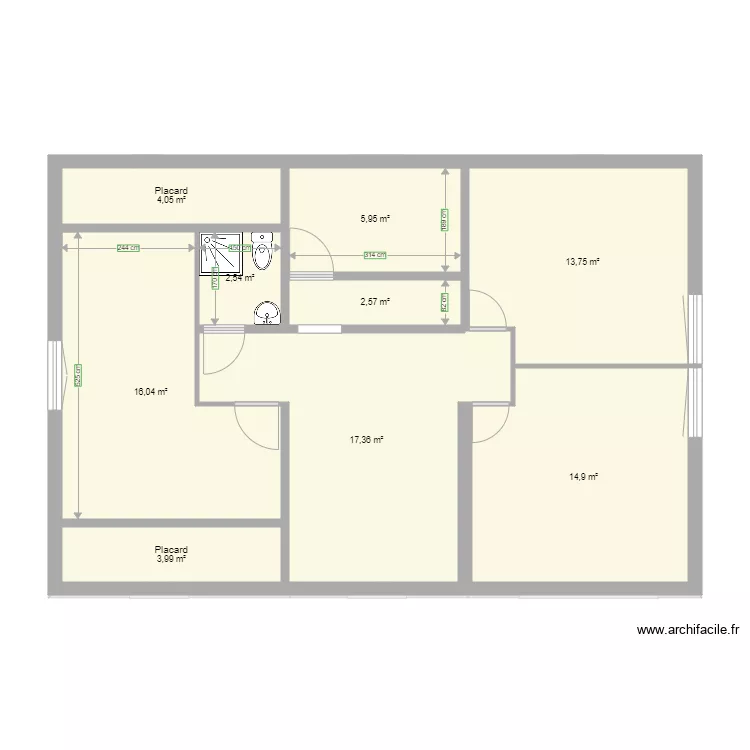 Maison M&eacute;r&eacute; &eacute;tage. Plan de 
