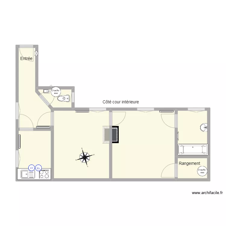 109 Bac B 102. Plan de 