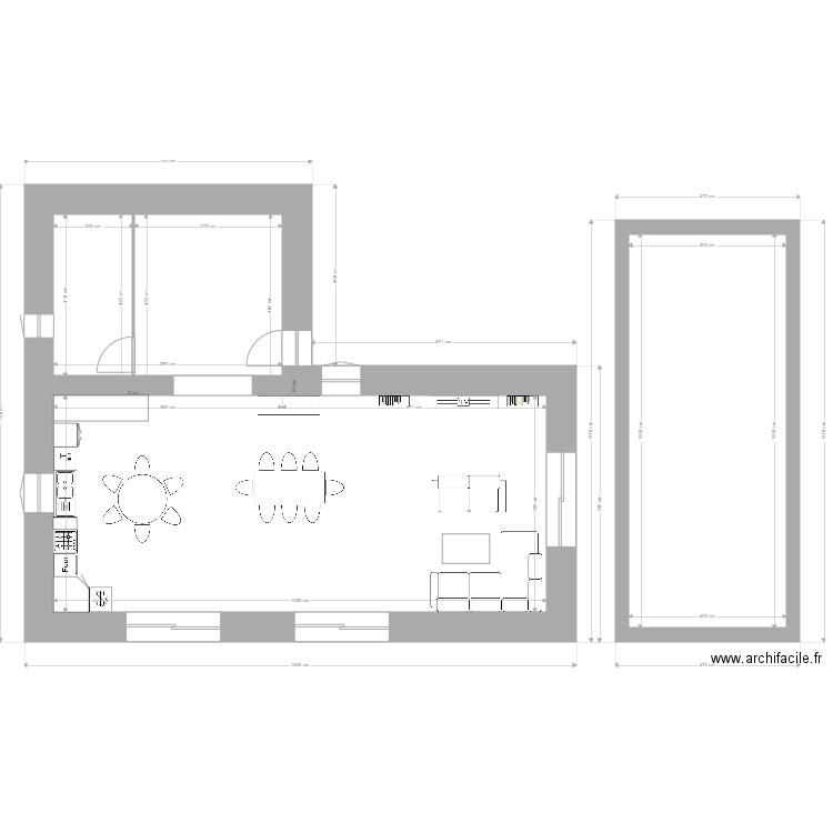 BERGERIE RDC 4 + 30% + SOUS SOL ELEVATION 1.30M. Plan de 0 pièce et 0 m2