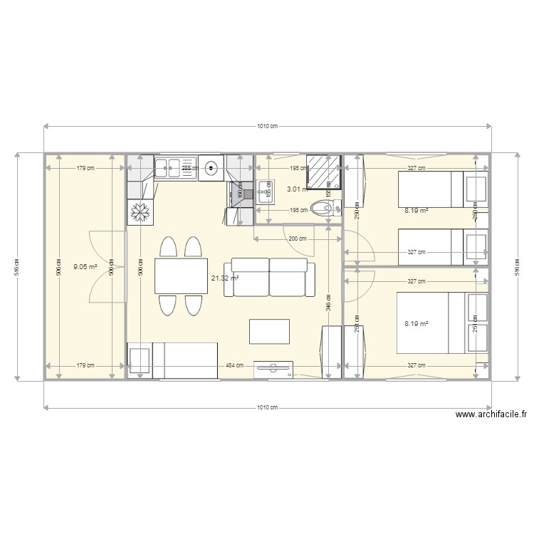 MODELE HYMER AGENCEMENT B. Plan de 0 pièce et 0 m2