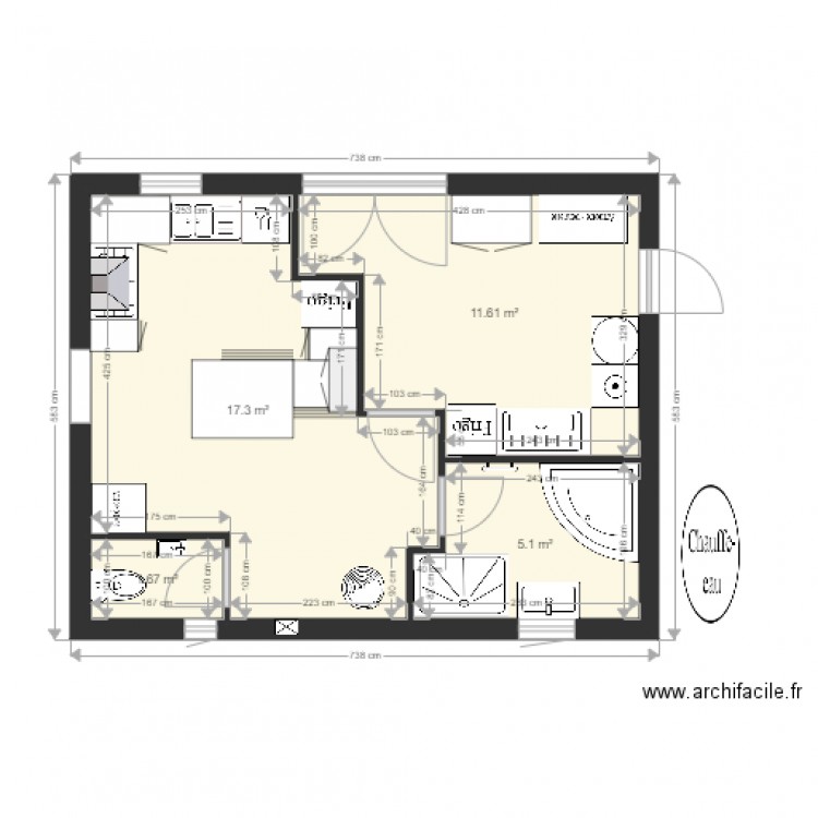 cuisine buanderie 5. Plan de 0 pièce et 0 m2