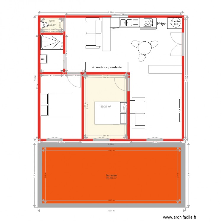 moreau safti. Plan de 0 pièce et 0 m2