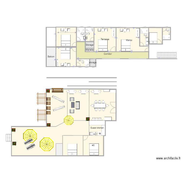 Terrasse 2. Plan de 0 pièce et 0 m2