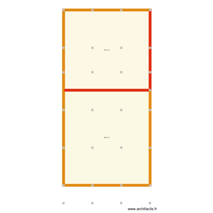 vvvvvv1. Plan de 2 pièces et 183 m²