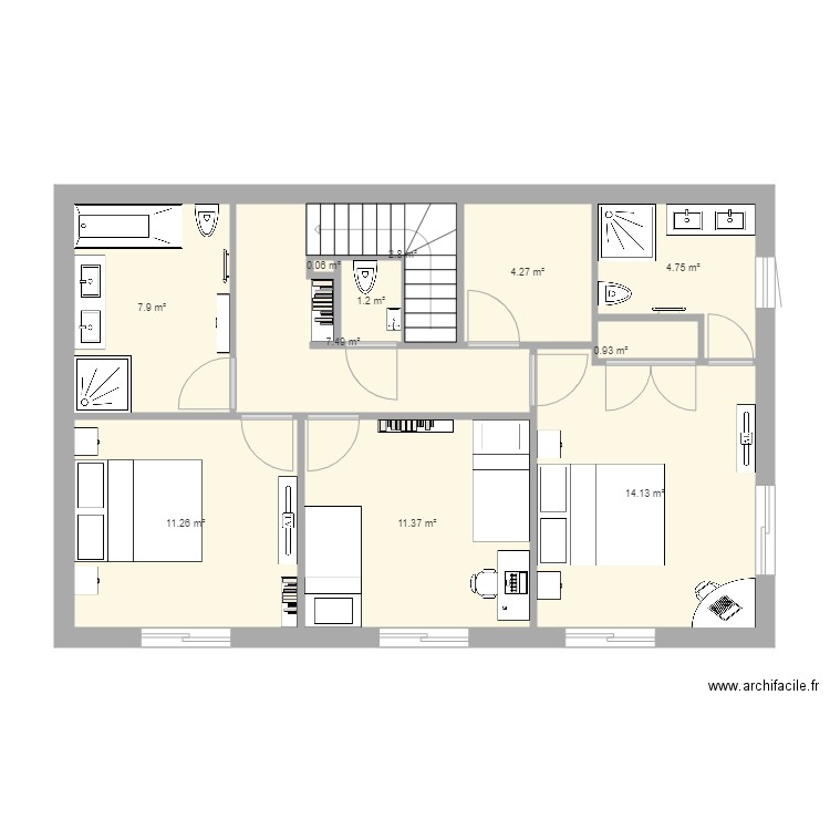 papa etage 3. Plan de 0 pièce et 0 m2