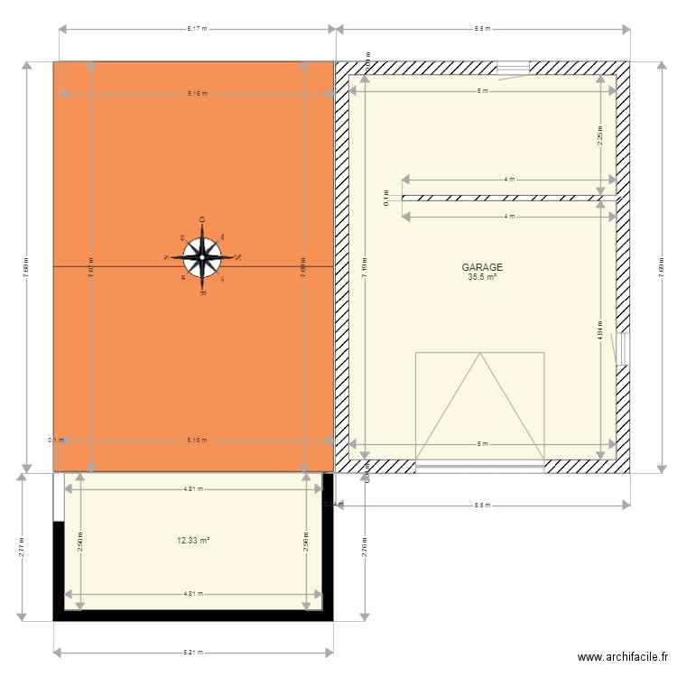 REZ DE CHAUSSEE. Plan de 0 pièce et 0 m2