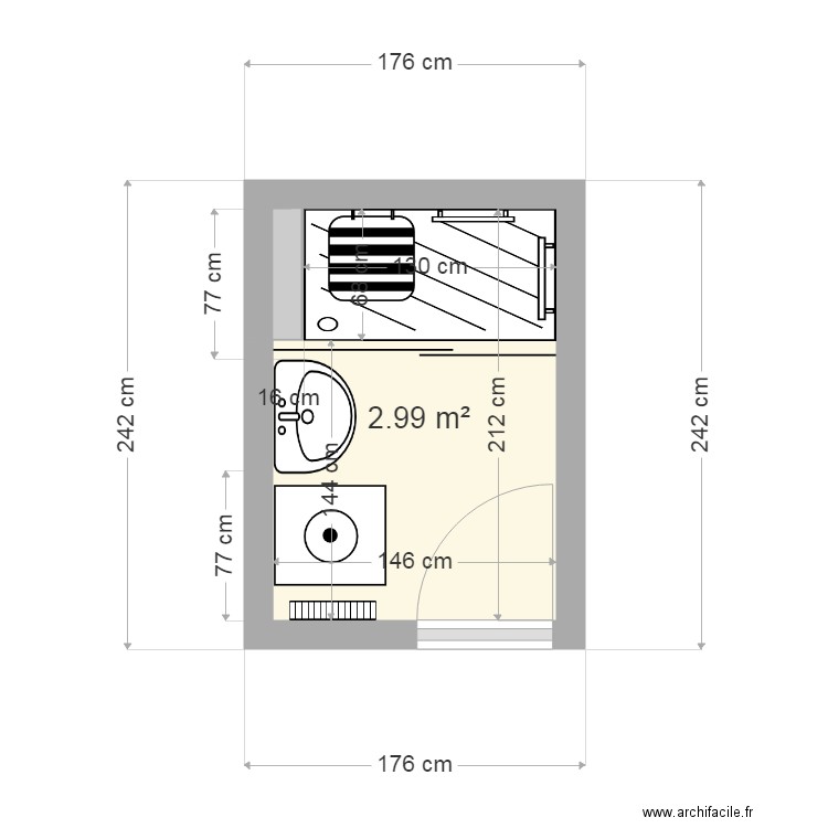 DESNAULT et PERROUQUIN projet V2. Plan de 0 pièce et 0 m2