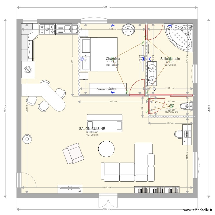 COCON 1 STE MARIE. Plan de 0 pièce et 0 m2