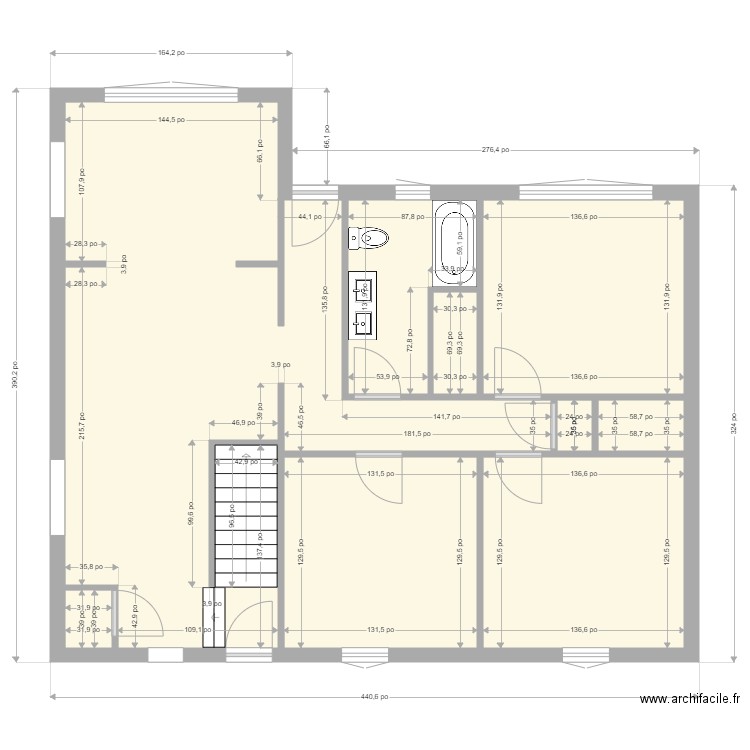 460 Laurier avant Réno. Plan de 0 pièce et 0 m2