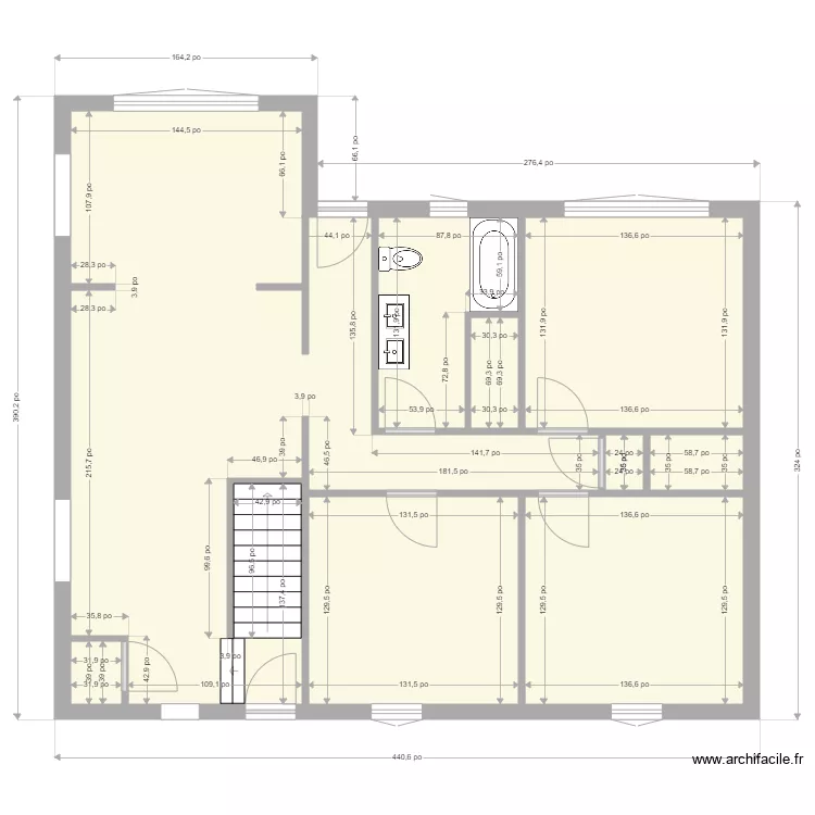 460 Laurier avant R&eacute;no. Plan de 