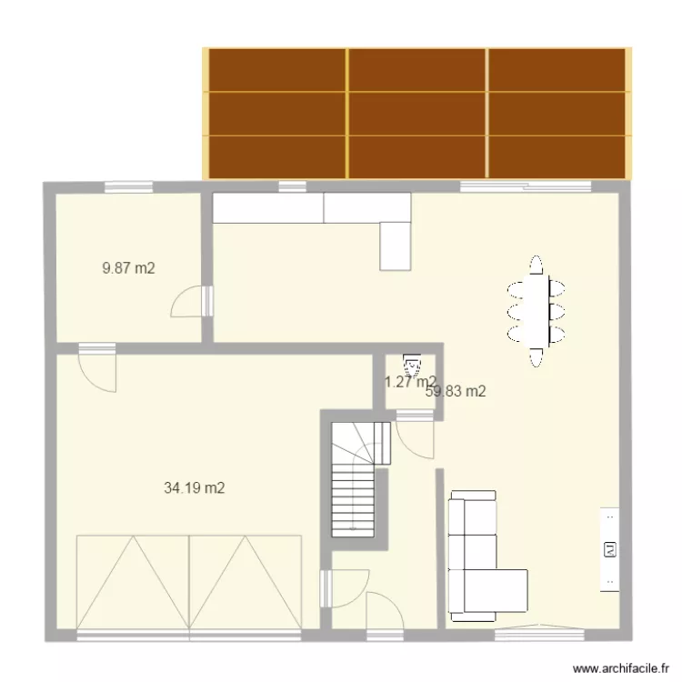Maison. Plan de 