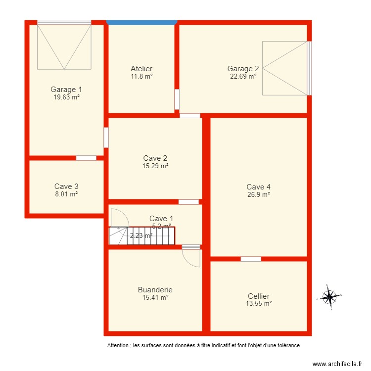 BI 2501 sous sol non côté. Plan de 0 pièce et 0 m2