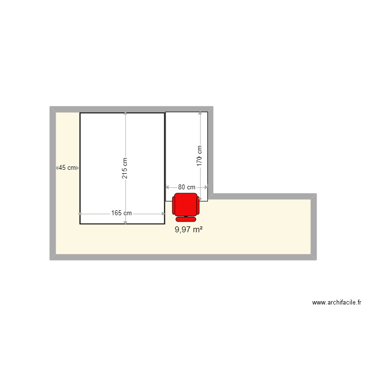 despacho-benitachel-1-b. Plan de 1 pièce et 10 m2