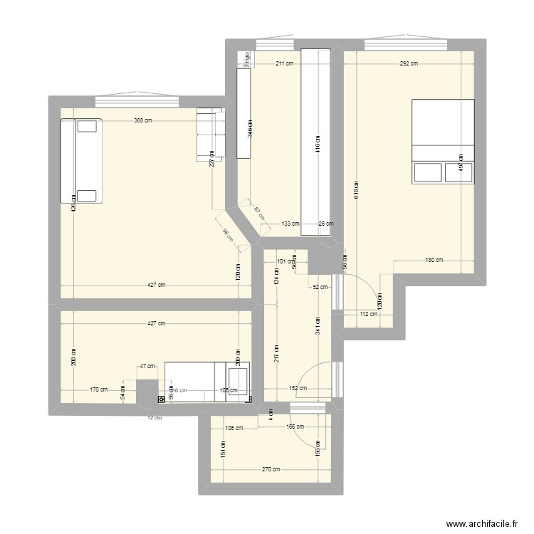 stef appart 1. Plan de 0 pièce et 0 m2