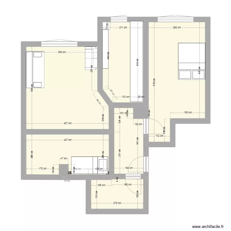 stef appart 1. Plan de 