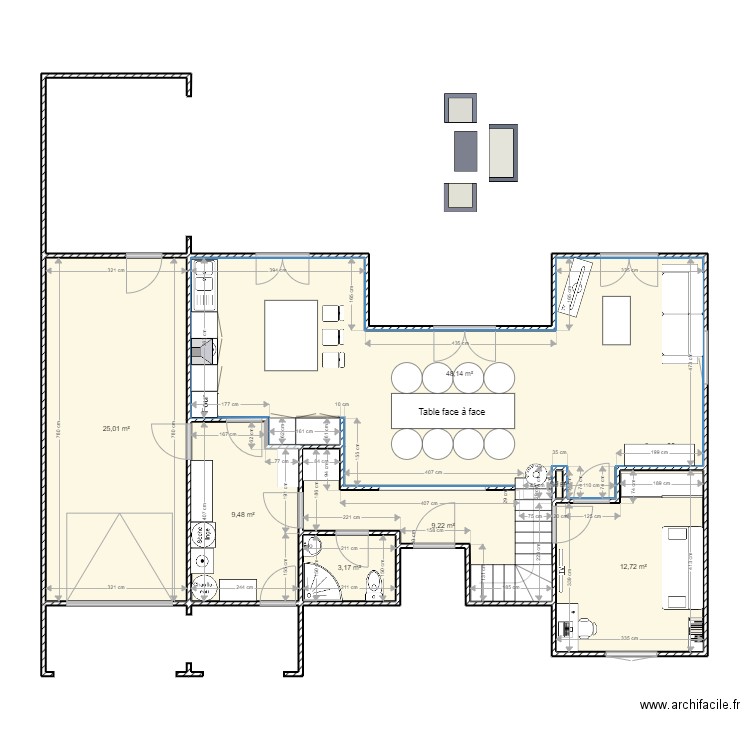Saint Brevin M. Plan de 7 pièces et 108 m2