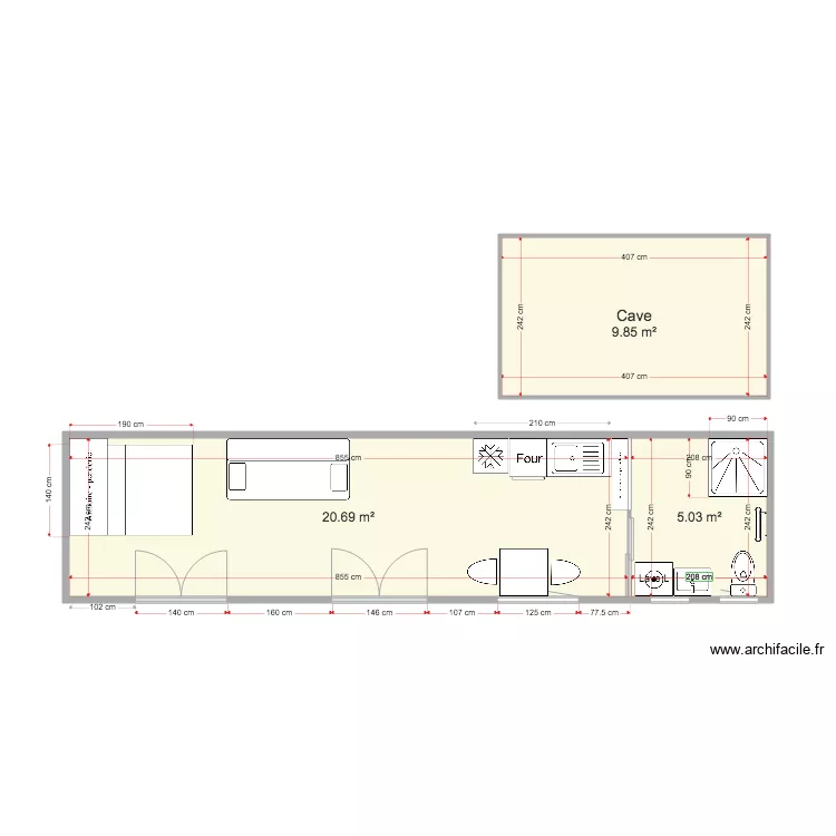 Studio Jules Ferry 19 04 20. Plan de 