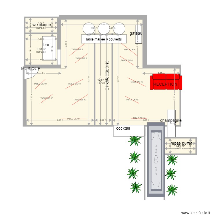 MARIAGE COLLOT. Plan de 0 pièce et 0 m2