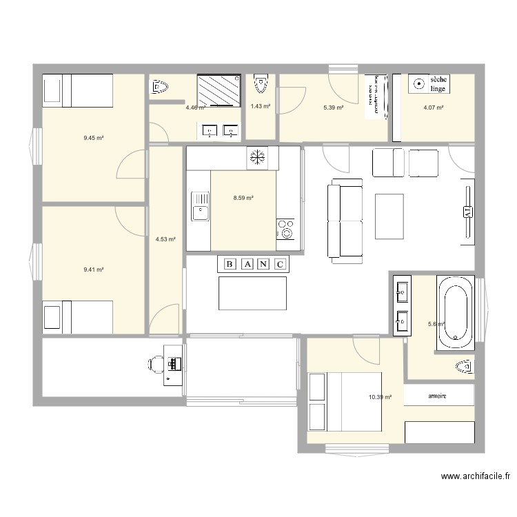 Maison idéale. Plan de 0 pièce et 0 m2