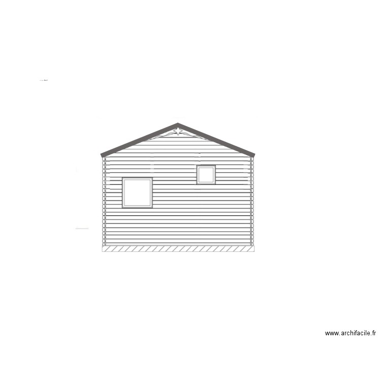 FACADE DROITE BUNG2. Plan de 0 pièce et 0 m2