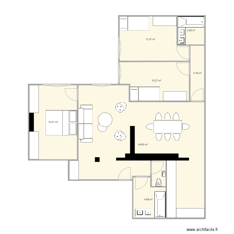 La Tour. Plan de 0 pièce et 0 m2