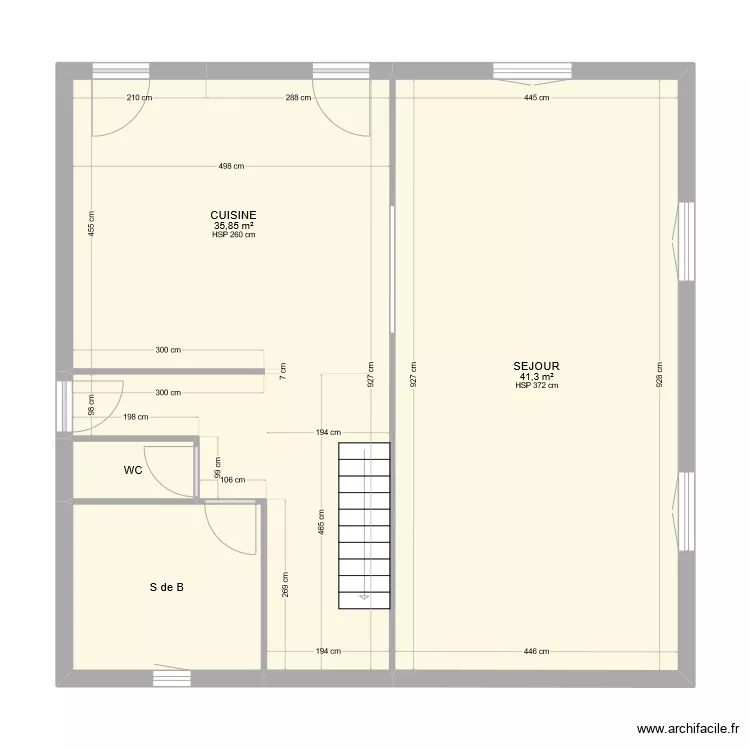 HARIBEY. Plan de 