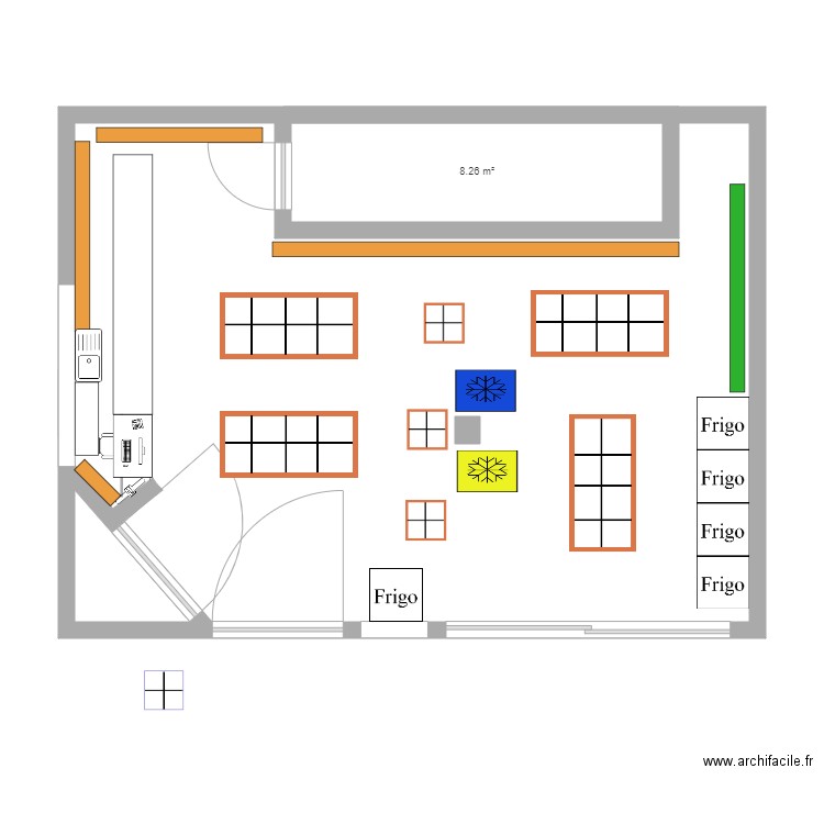 Market versión1. Plan de 0 pièce et 0 m2