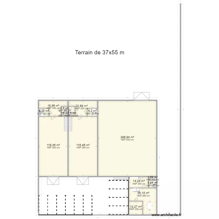 D&eacute;p&ocirc;t grosse cote. Plan de 