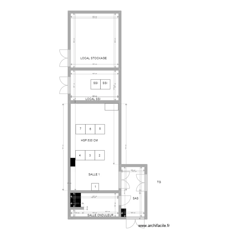 Carr&eacute; S&eacute;nart actuel. Plan de 