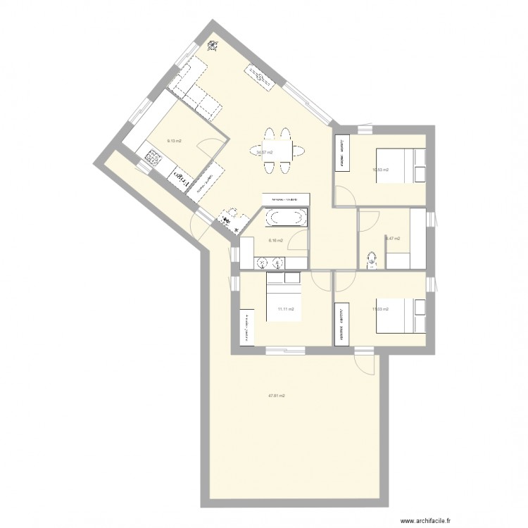 hangard et maison 2. Plan de 0 pièce et 0 m2