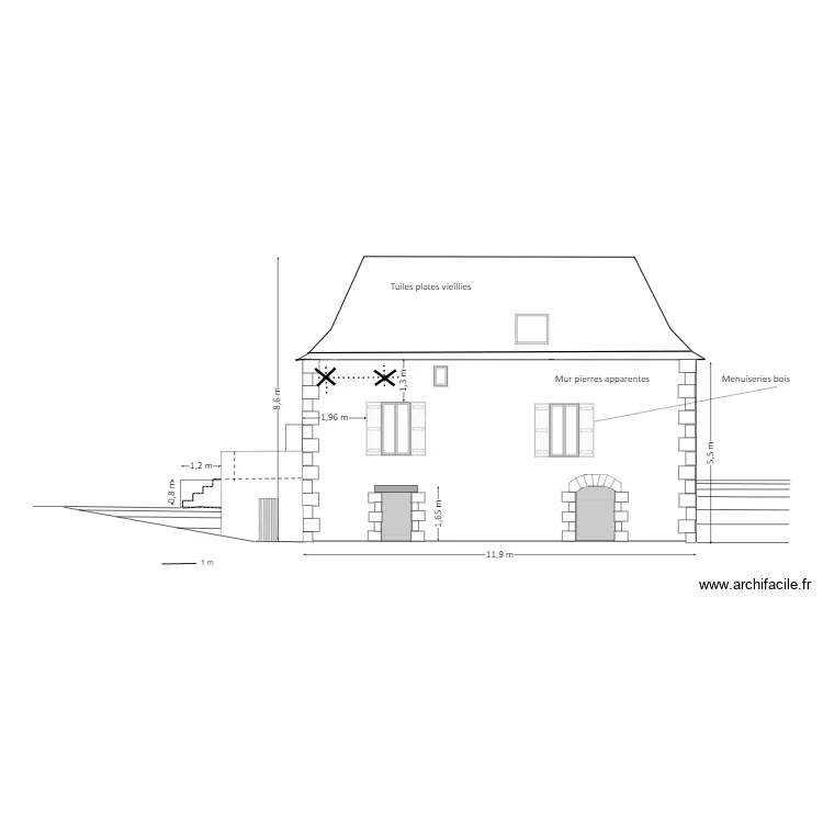 PLAN FACADE EST. Plan de PLAN FACADE EST. Plan de