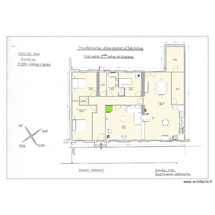 Cédric Saunières. Plan de 0 pièce et 0 m2