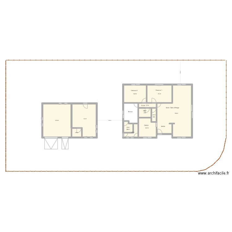Maison St O actuel. Plan de 0 pièce et 0 m2