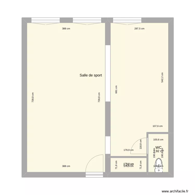 Projet salle de sport.. Plan de Projet salle de sport.. Plan de