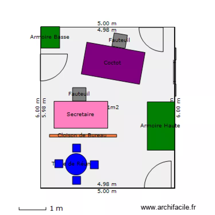 Aménagement du local en mobilier - n 2. Plan de Aménagement du local en mobilier - n 2. Plan de